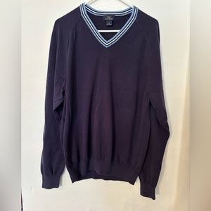 Brooks brothers v neck cotton sweater